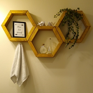 Homemade Hexagon Shelving Tutorial